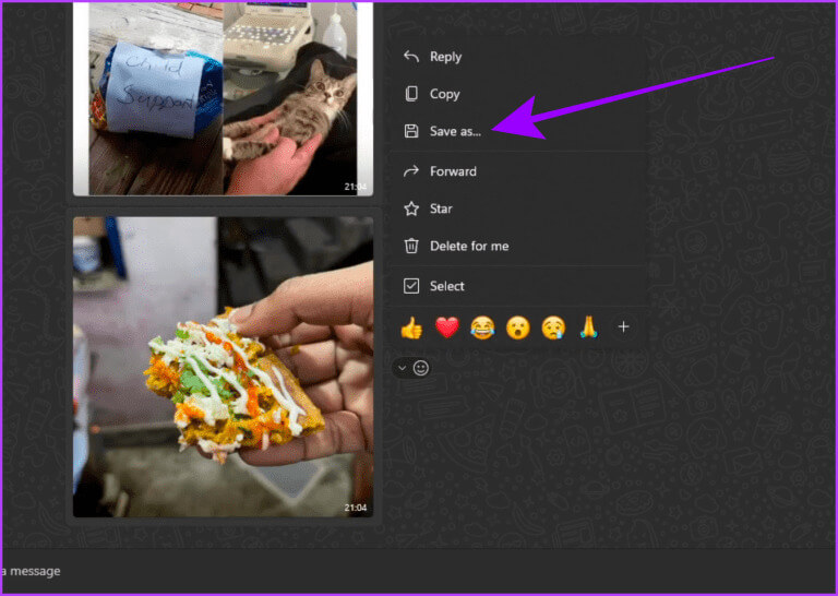 WhatsApp-Media-Drop-down-Menu-on-Windows-768x546-1 كيفية حفظ صور/فيديوهات WhatsApp في المعرض على iPhone وAndroid وWeb