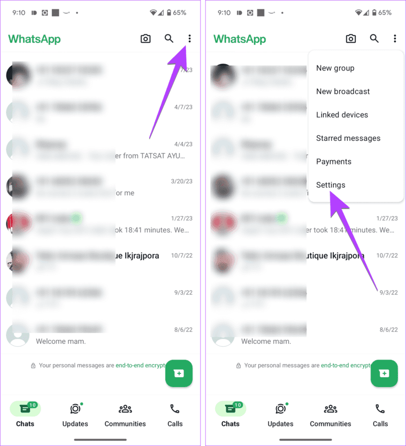 WhatsApp-Settings-android-1-1401x1536-1 كيفية حذف الدردشات والرسائل المتعددة على WhatsApp