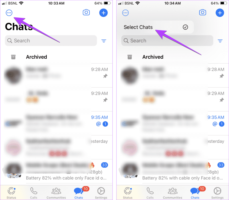 WhatsApp-iphone-delete-multiple-chats كيفية حذف الدردشات والرسائل المتعددة على WhatsApp