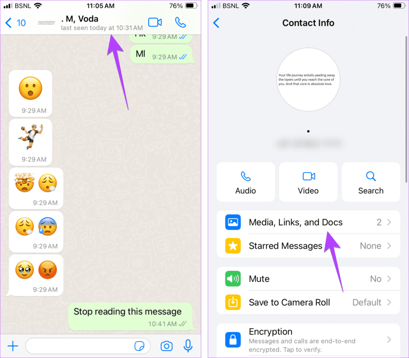 Whatsapp-iphone-delete-multiple-media كيفية حذف الدردشات والرسائل المتعددة على WhatsApp