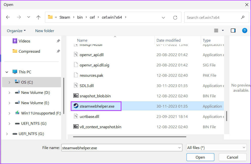 Whitelist-Steamwebhelper.exe-in-Antivirus-Software-5 أفضل 8 إصلاحات لخطأ "أحد مكونات Steam المهمة لا تستجيب" في Windows 11