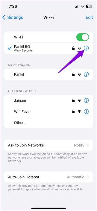 Wi-Fi-Properties-on-iPhone-1-474x1024-1 أفضل 6 إصلاحات لعدم تحميل الصور في تطبيق Mail على iPhone