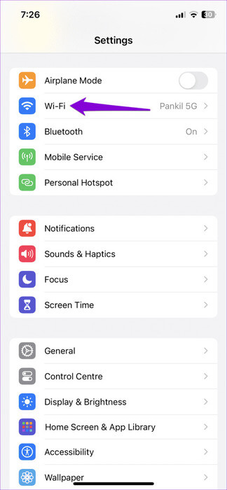 Wi-Fi-on-iPhone-474x1024-1 أفضل 6 إصلاحات لعدم تحميل الصور في تطبيق Mail على iPhone