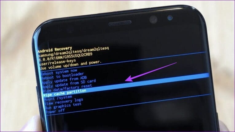 Wipe-Cache-Partition-1 7 طرق لإصلاح خطأ عند البدأ في تحسين التطبيق على Android