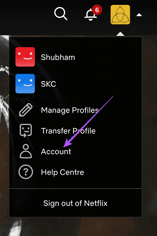 account-settings-netflix-website أفضل 7 إصلاحات لعدم تشغيل الحلقة التالية على Netflix