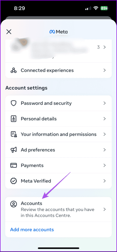 accounts-settings-instagram-712x1536-1 أفضل 6 إصلاحات لخطأ "سنحاول مرة أخرى عندما يكون هناك اتصال أفضل" على Instagram