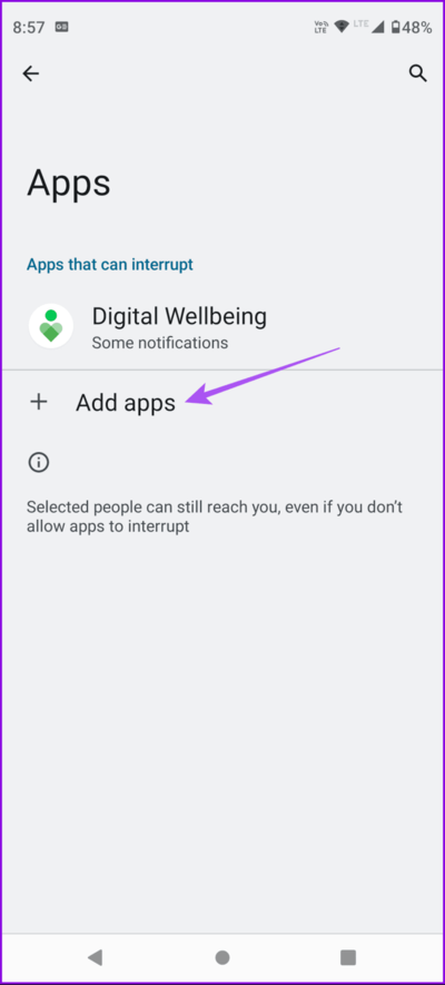 add-apps-do-not-disturb-android-694x1536-2 أفضل 5 إصلاحات لعدم عمل إشعارات تطبيق Netflix على iPhone وAndroid