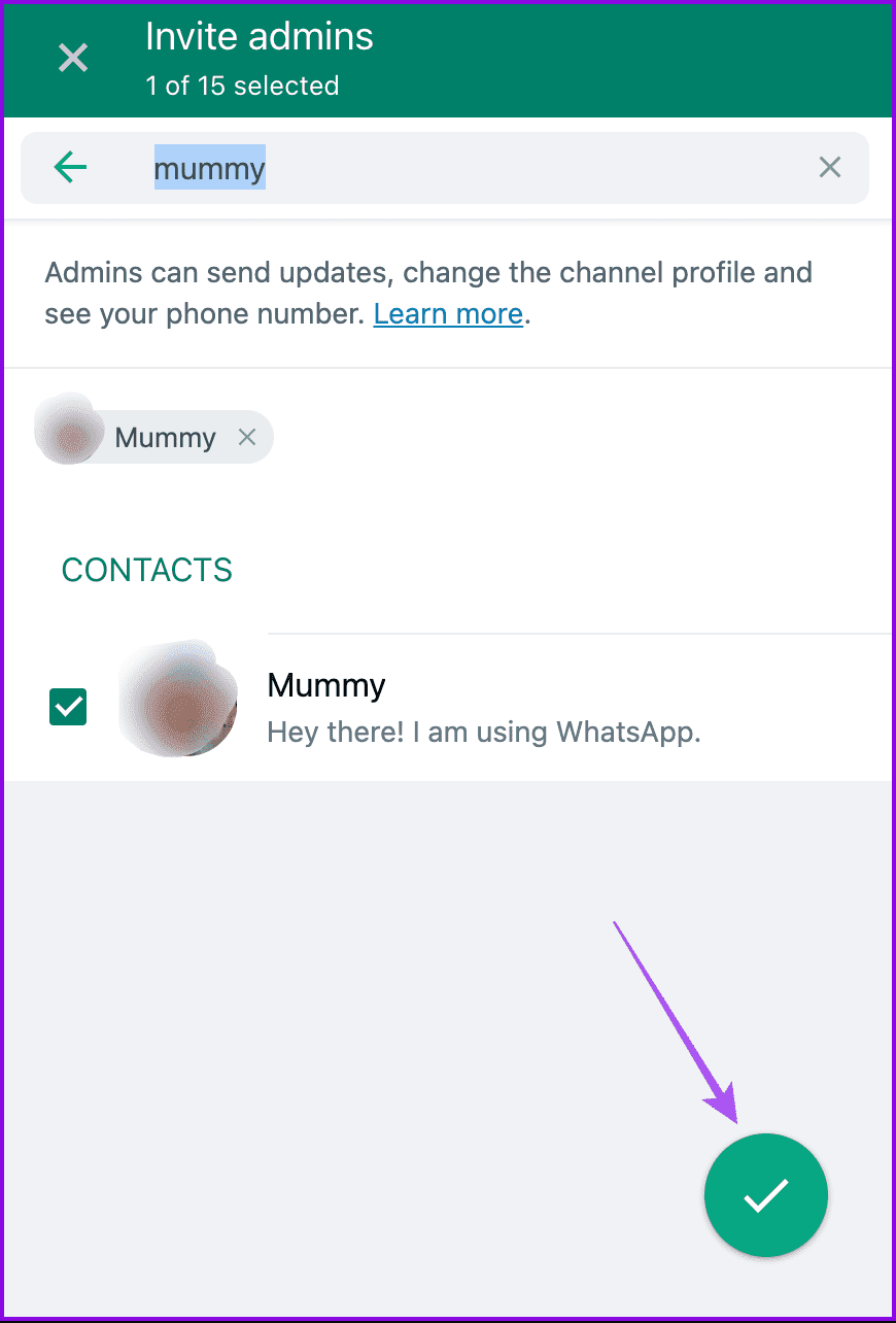 add-contact-as-channel-admin-whatsapp كيفية إضافة عدة مسؤولين إلى قنوات WhatsApp