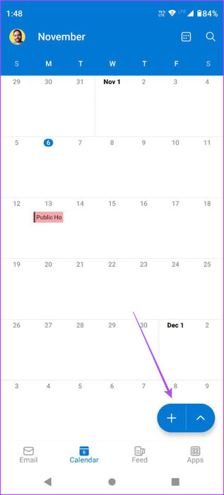 add-holiday-in-outlook-app-mobile-463x1024-1 كيفية إضافة وإزالة العطل في تقويم Outlook على الهاتف المحمول وسطح المكتب