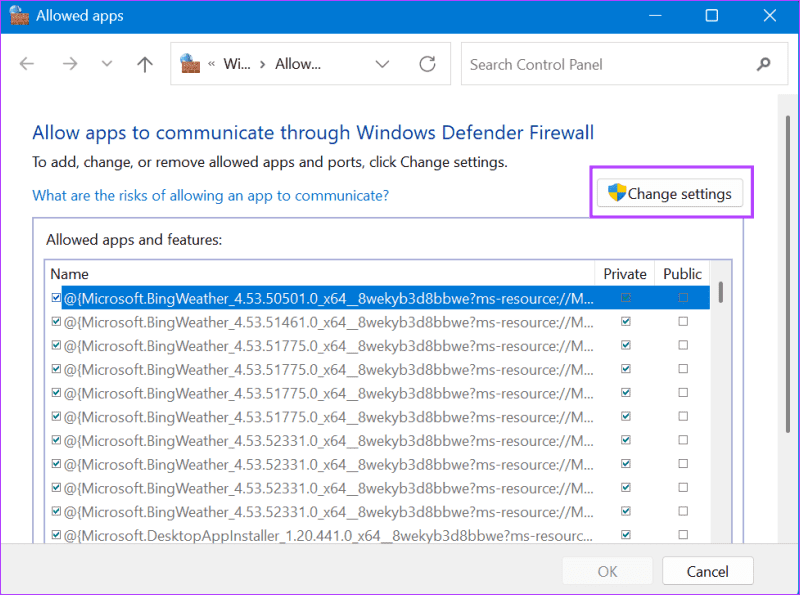 allow-ccleaner-through-firewall أفضل 7 طرق لإصلاح عدم عمل CCleaner في Windows 11