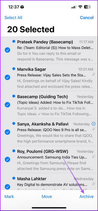 archive-inbox-mail-app-iphone-475x1024-1 كيفية حذف رسائل البريد الإلكتروني بشكل جماعي في Apple Mail