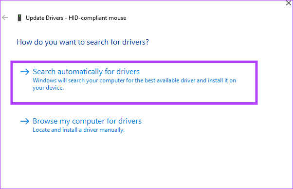 auto-driver-update أفضل 8 إصلاحات لعدم عمل النقر بزر الماوس الأيمن على Windows