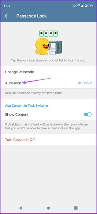 auto-lock-telegram-android-463x1024-1 كيفية قفل Telegram باستخدام رمز المرور على الهاتف المحمول وسطح المكتب