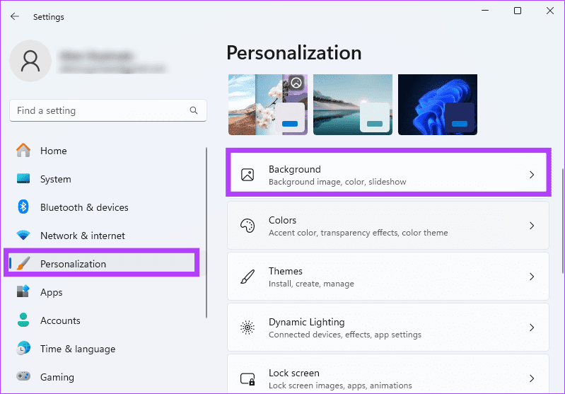 background-personalization أفضل 7 طرق لجعل Windows 11 يبدو مثل Windows 10