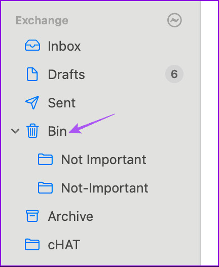 bin-mailbox-mail-app-mac كيفية حذف رسائل البريد الإلكتروني بشكل جماعي في Apple Mail