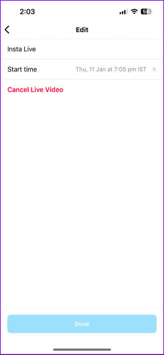 cancel-scheduled-live-video-instagram-475x1024-1 كيفية البث المباشر على Instagram على الهاتف المحمول وسطح المكتب