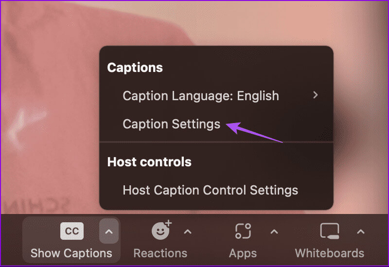 caption-settings-zoom-desktop كيفية تمكين التسميات التوضيحية التلقائية في Zoom