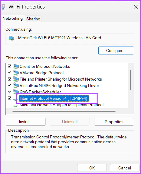 change-dns-server-2 أفضل 9 طرق لإصلاح رمز خطأ GeForce NOW 0x800b1004 في Windows 11