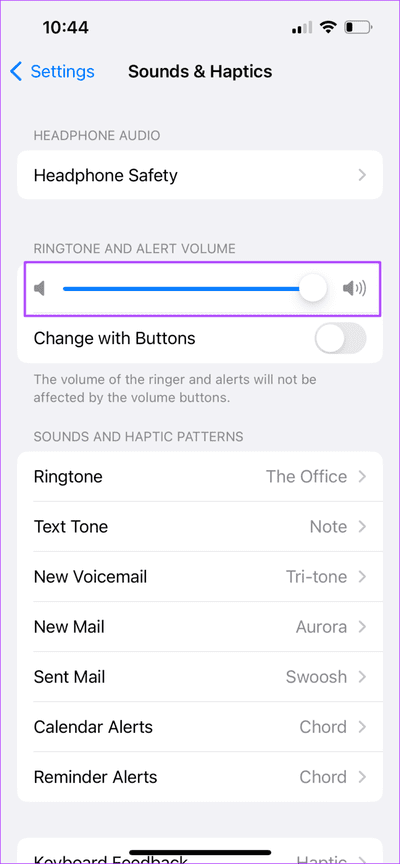 change-ringer-volume-in-iphone-711x1536-1 أفضل 5 إصلاحات لعدم عمل المؤثرات الصوتية في iMessage