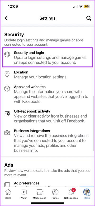 change-the-Facebook-password-3-713x1536-1 5 طرق سهلة لإصلاح عدم نشر مشاركة Instagram على Facebook