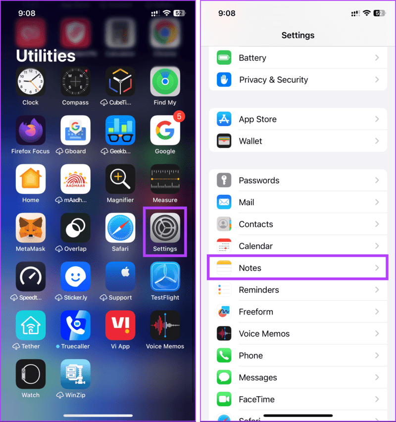choose-Notes-1920x2048-1 كيفية فتح Notes عند نسيان كلمة المرور على أجهزة Mac وiPhone