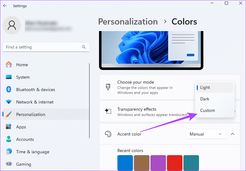 choose-your-mode أفضل 7 طرق لجعل Windows 11 يبدو مثل Windows 10