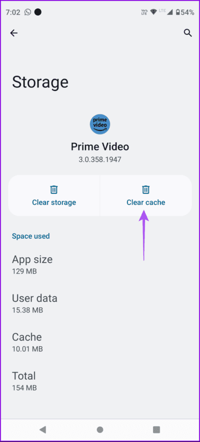 clear-cache-prime-video-android-694x1536-1 أفضل 7 إصلاحات لعدم تشغيل فيديو بدقة عالية في Amazon Prime على iPhone وAndroid