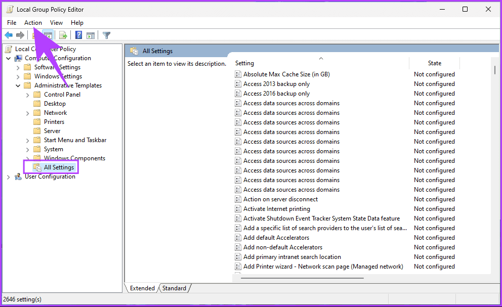 click-on-Action كيفية معرفة سياسات نهج المجموعة المطبقة على Windows 11