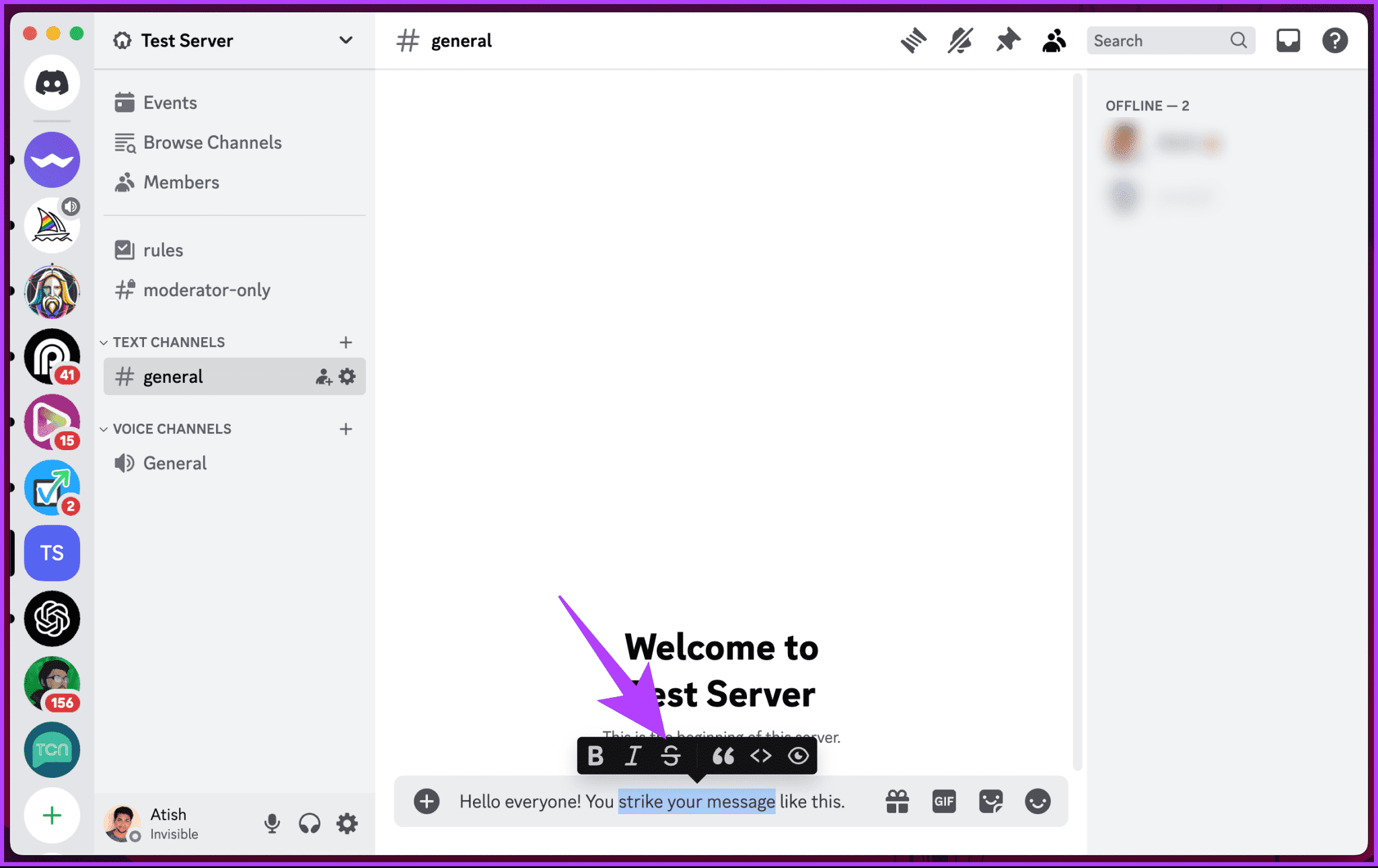 click-the-S-icon-2048x1290-1 كيفية وضع نص يتوسطه خط على Discord في سطح المكتب والهاتف المحمول