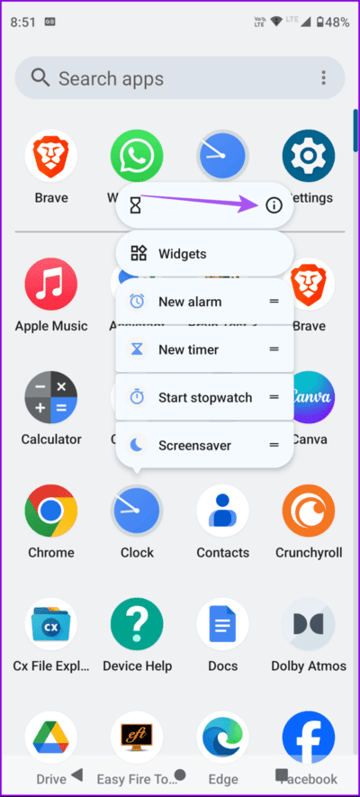 clock-app-info-android-694x1536-1 أفضل 7 إصلاحات لعدم عمل تطبيق الساعة على Android