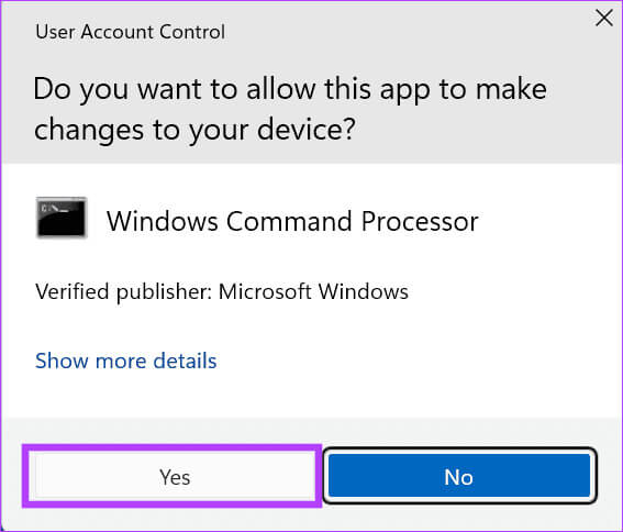 cmd-uac-2 أفضل 8 إصلاحات لمشكلة الموت الزرقاء "UNEXPECTED_KERNEL_MODE_TRAP" في Windows