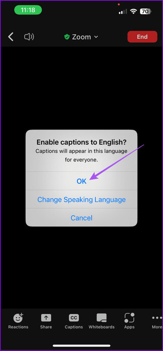 confirm-captions-in-english-zoom-475x1024-1 كيفية تمكين التسميات التوضيحية التلقائية في Zoom