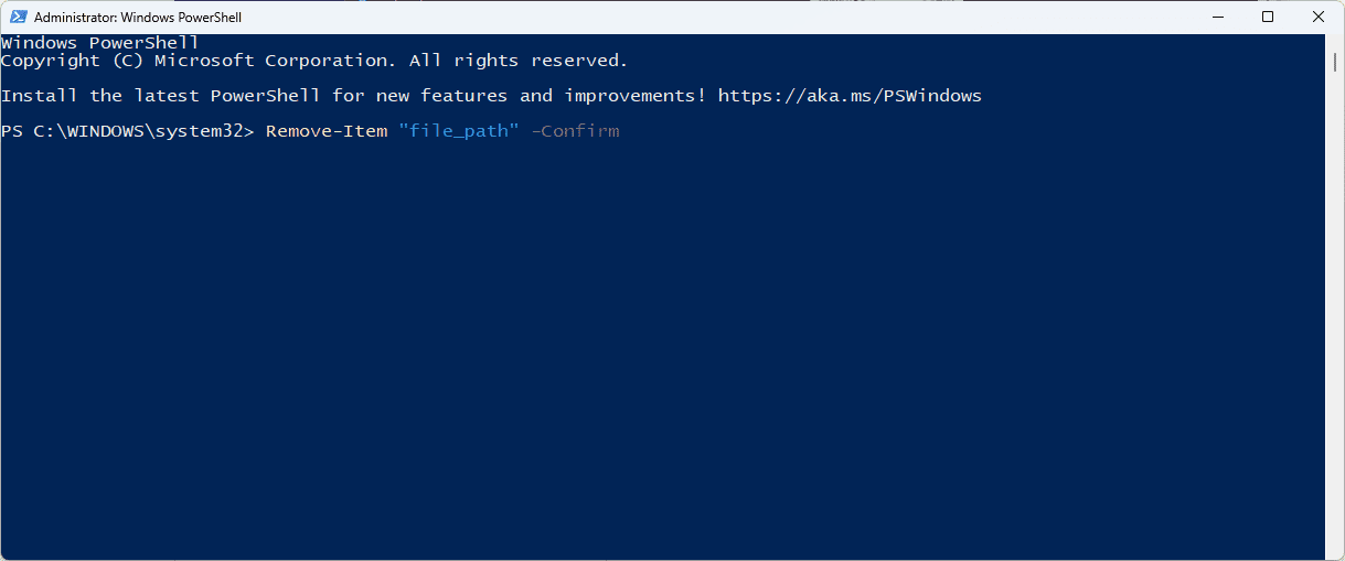 confirm-parameter أفضل 7 طرق لحذف الملفات أو المجلدات باستخدام PowerShell في Windows