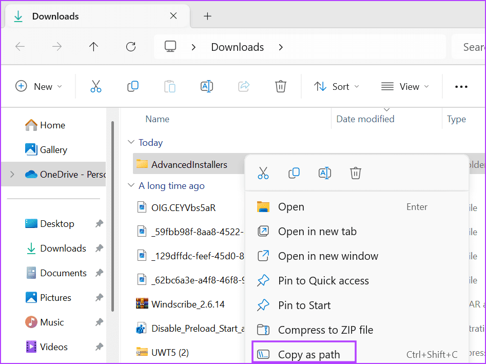 copy-file-path-1 أفضل 7 إصلاحات لخطأ "فشل تعداد الكائنات في الحاوية" على Windows