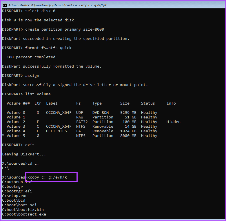copying-files-3 أفضل 6 إصلاحات لخطأ تثبيت Windows "لم نتمكن من إنشاء قسم جديد"