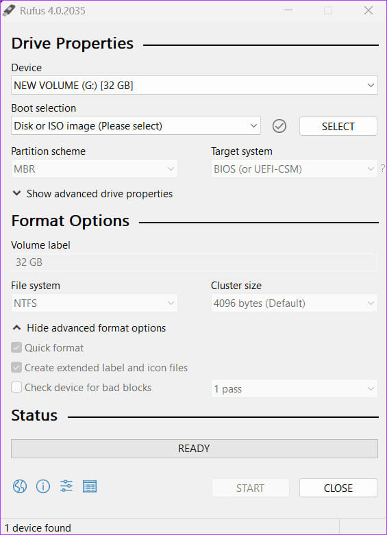create-bootable-windows-usb-in-rufus أفضل 8 إصلاحات لمشكلة الموت الزرقاء "UNEXPECTED_KERNEL_MODE_TRAP" في Windows