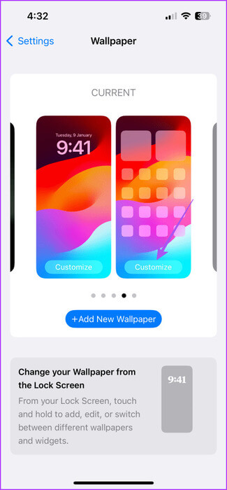 customize-wallpaper-settings-iphone-475x1024-1 أفضل 5 إصلاحات للشاشة الرئيسية أو خلفية شاشة القفل الضبابية على iPhone