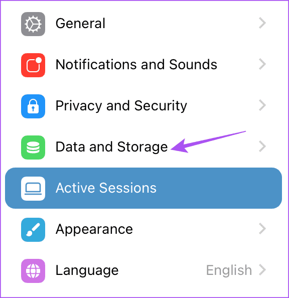 data-and-storage-settings-telegram-desktop أفضل 8 إصلاحات لعدم عمل ملفات GIF في Telegram على الهاتف المحمول وسطح المكتب