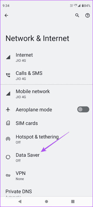 data-saver-android-463x1024-1 أفضل 8 إصلاحات لعمل تطبيق Facebook Messenger على شبكة Wi-Fi فقط