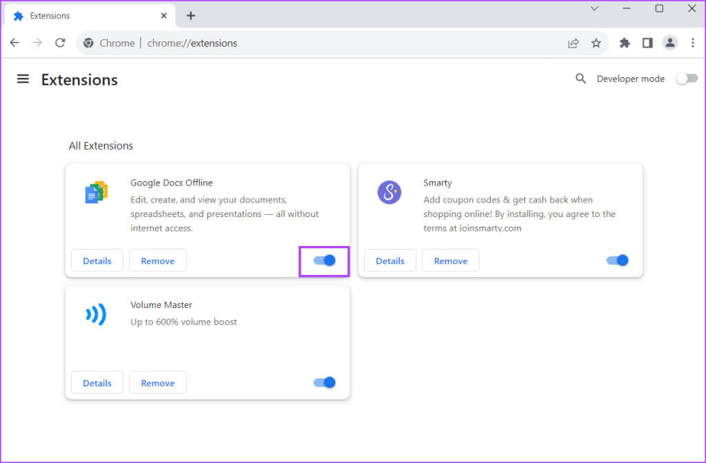 disable-chrome-extensions-2-1-1024x672-1 أفضل 9 إصلاحات لخطأ "هناك خطأ ما في الخادم الوكيل" في Chrome