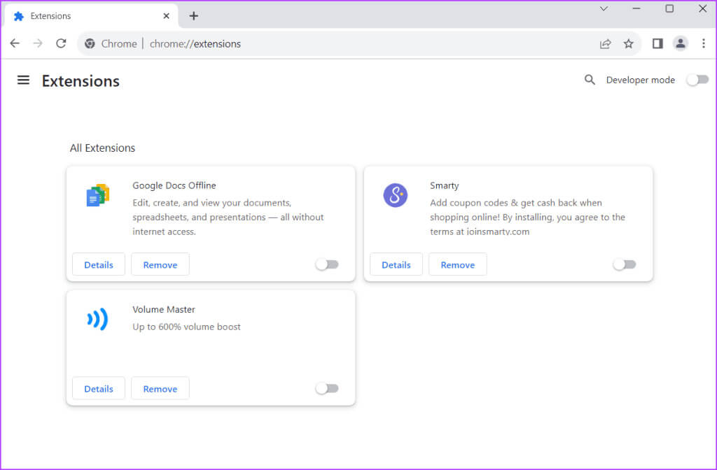 disable-chrome-extensions-3-1-1024x672-1 أفضل 9 إصلاحات لخطأ "هناك خطأ ما في الخادم الوكيل" في Chrome