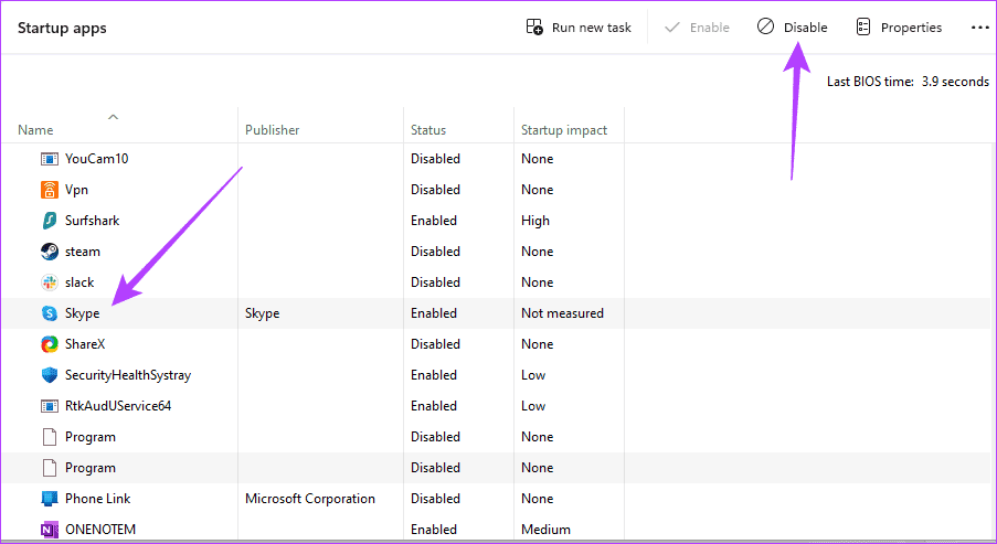 disable-services-1 أفضل 6 إصلاحات لاستمرار الماوس في النقر من تلقاء نفسه على Windows 11