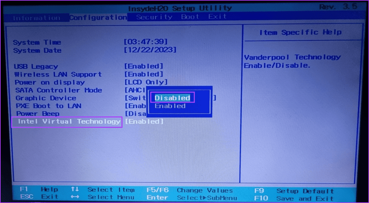 disable-virtualization-2 أفضل 8 إصلاحات لخطأ "برنامج تشغيل جهاز الرسومات" في Windows 11