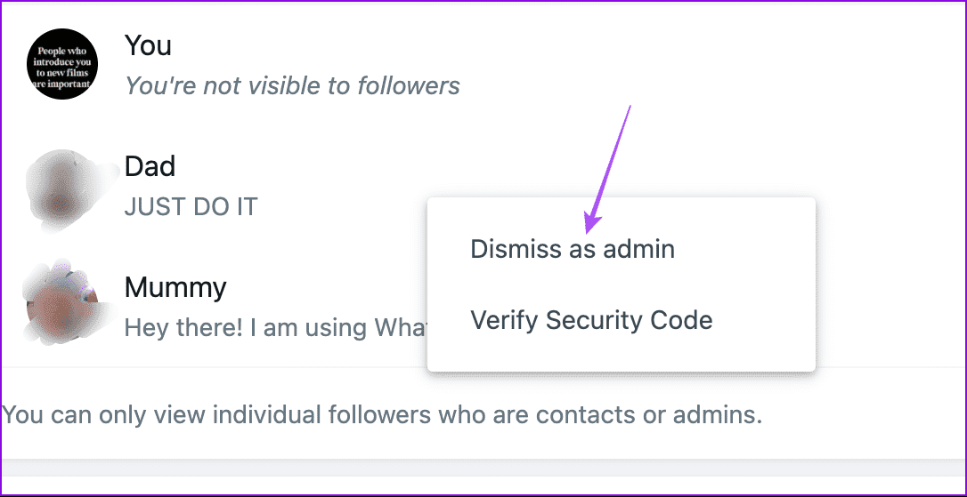 dismiss-as-admin-whatsapp-channel-desktop كيفية إضافة عدة مسؤولين إلى قنوات WhatsApp