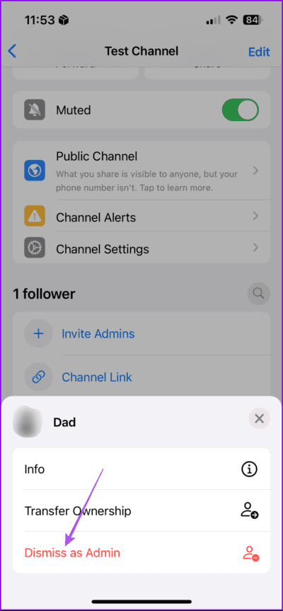 dismiss-as-admin-whatsapp-channel-mobile-712x1536-1 كيفية إضافة عدة مسؤولين إلى قنوات WhatsApp