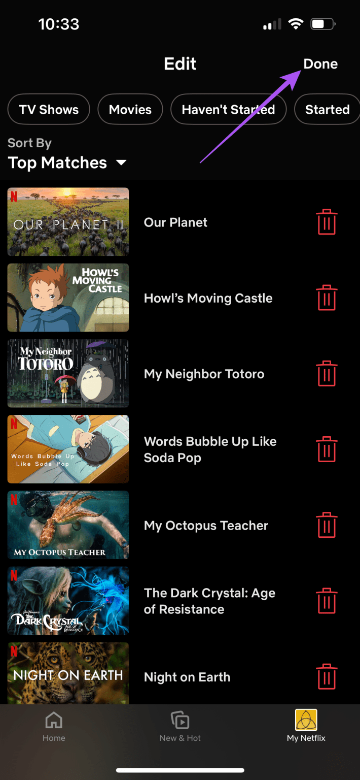 done-confirm-my-list-my-netflix-710x1536-2 كيفية استخدام علامة تبويب Netflix الخاصة بي في تطبيق Netflix على iPhone وAndroid
