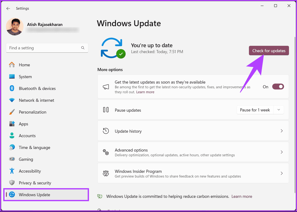 download-and-install-the-update-again 8 إصلاحات لمشكلة "جهازك يفتقد إصلاحات هامة تتعلق بالأمان والجودة" على Windows