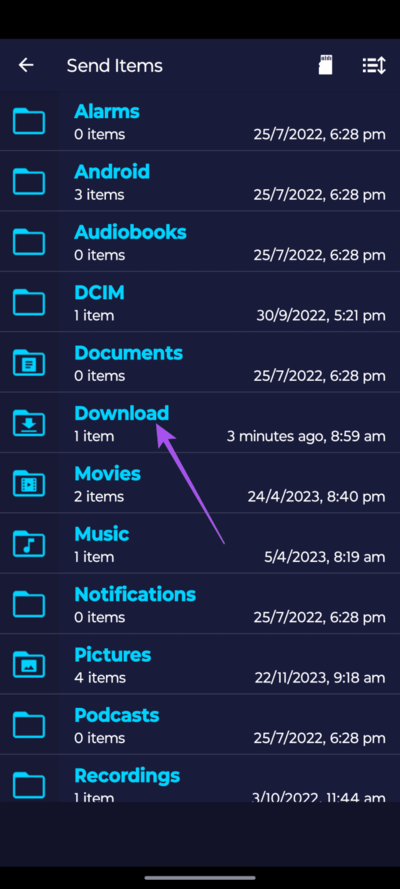 downloads-send-files-to-tv-app-android-691x1536-1 أفضل 7 إصلاحات لعدم تنزيل التطبيقات على Chromecast (Google TV)