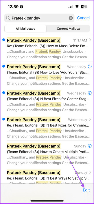 edit-apple-mail-iphone-475x1024-1 كيفية حذف رسائل البريد الإلكتروني بشكل جماعي في Apple Mail