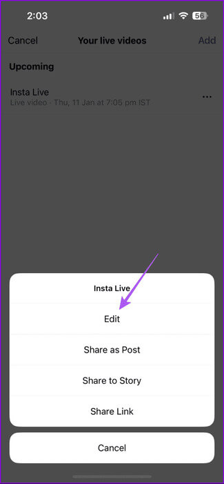 edit-scheduled-live-video-instagram-475x1024-1 كيفية البث المباشر على Instagram على الهاتف المحمول وسطح المكتب